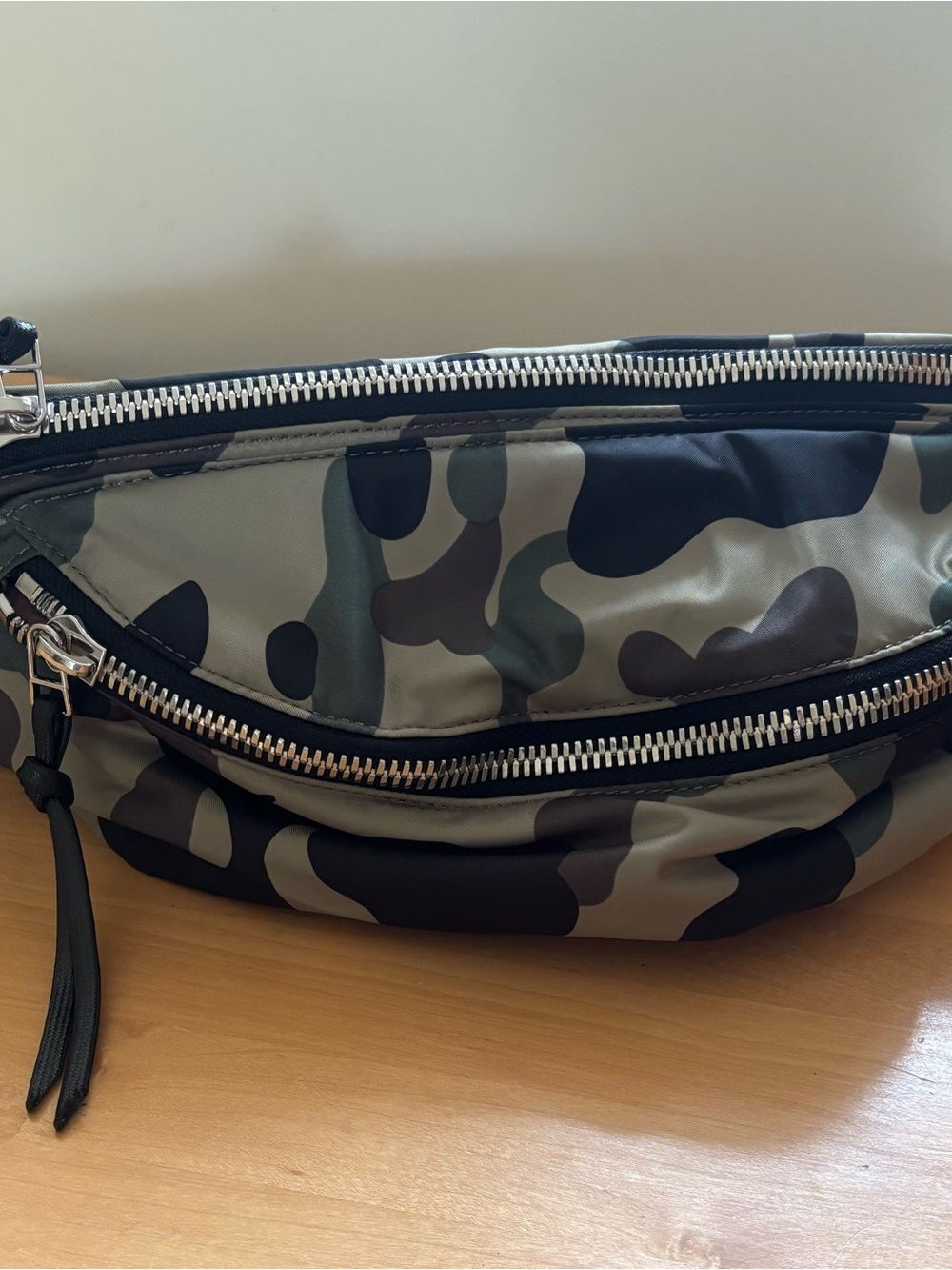 Shortlive Crossbody Sling Bag  in Green Camo New without tags
